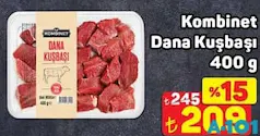 KOMBİNET DANA KUŞBAŞI 400 G KOMBİNET DANA KUŞBAŞI 400 G